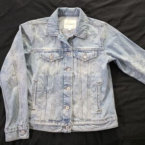 Lucky Brand Floral Print Denim Jacket Womens Small